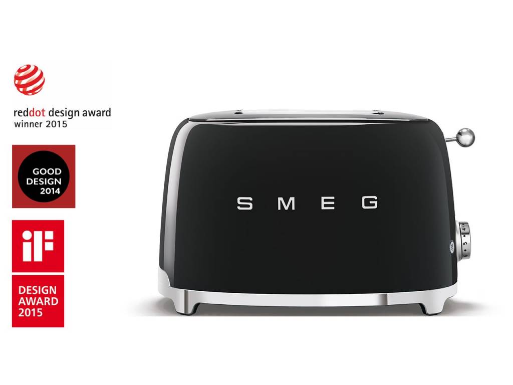 Toustovač / topinkovač P2 Smeg 50's Retro Style. černý 950W