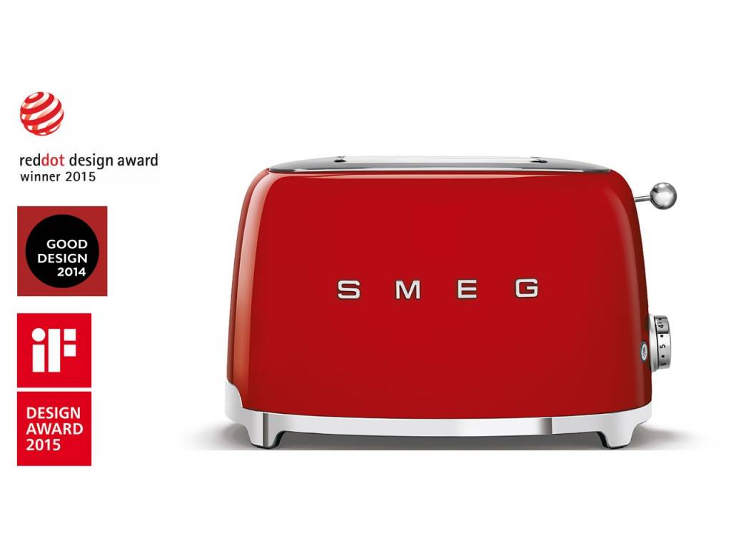 Toustovač / topinkovač P2 Smeg 50's Retro Style. červený 950W