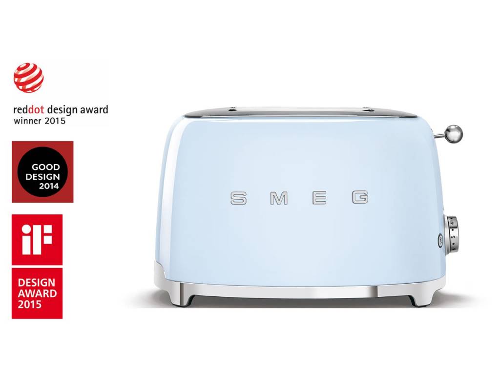 Toustovač / topinkovač P2 Smeg 50's Retro Style. pastelově modrý 950W