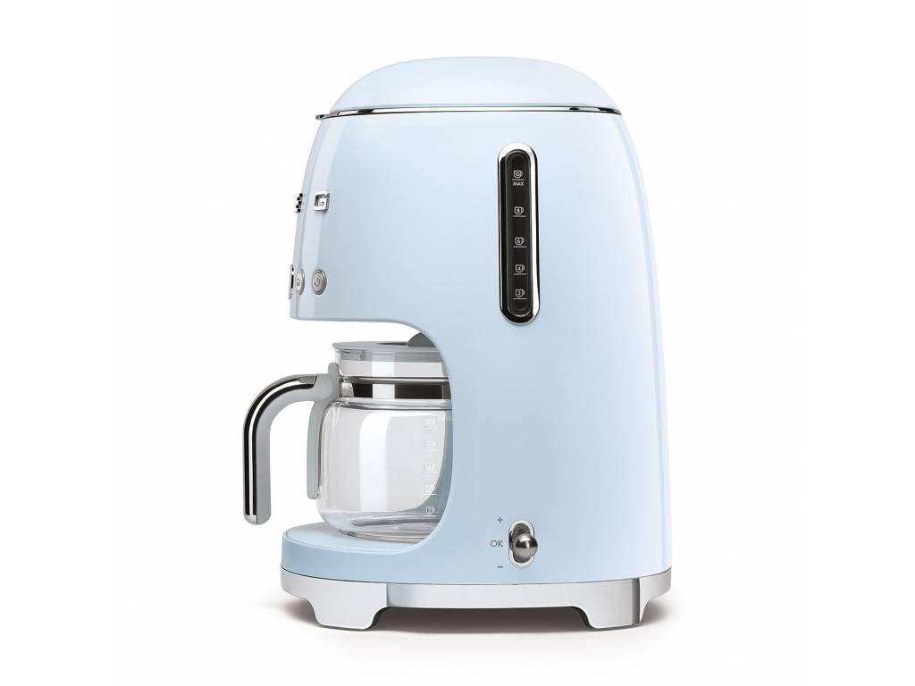 Kávovar na filtrovanou kávu 1,4l Smeg 50´s Retro Style, pastelově modrý