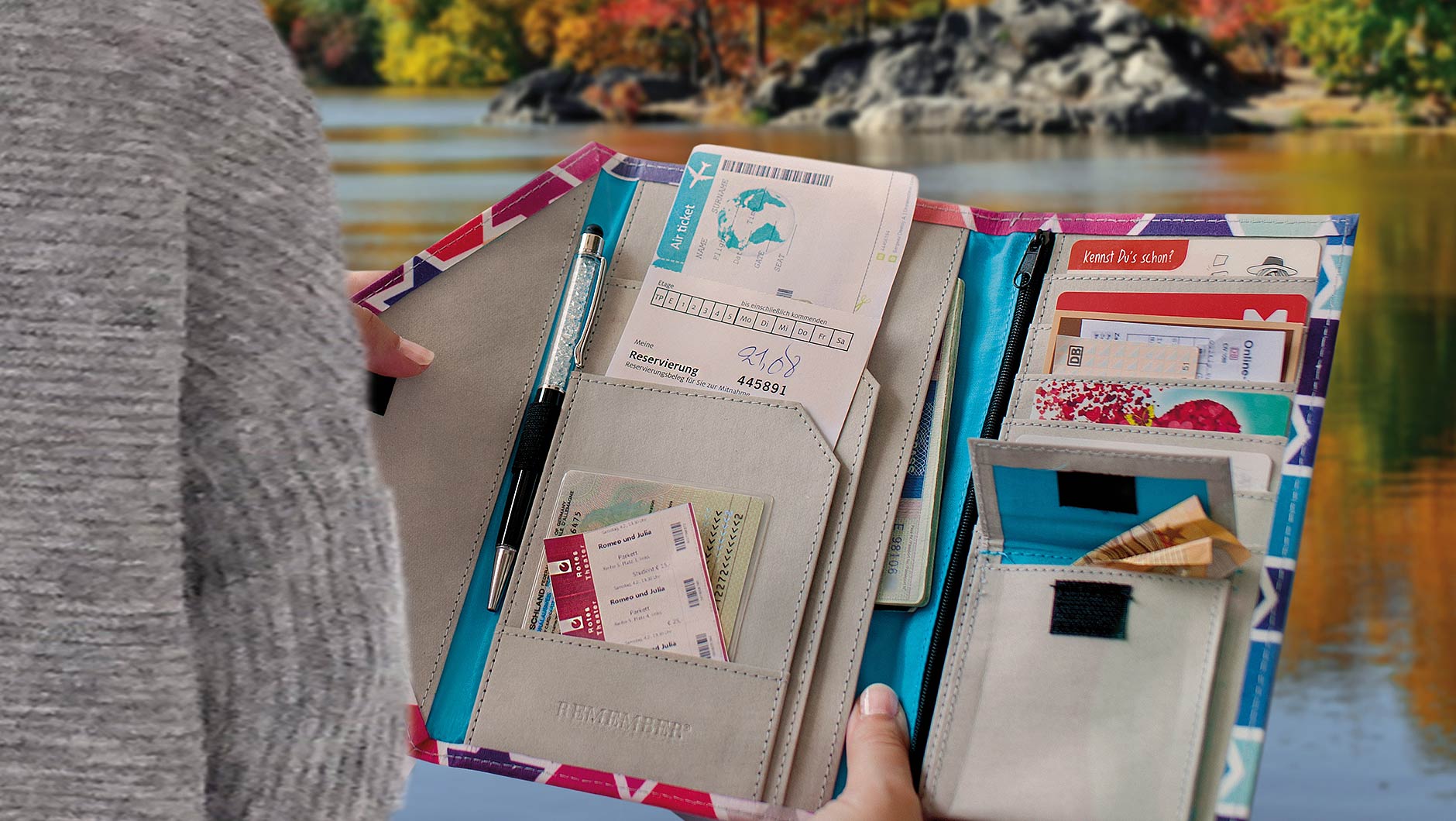 Cestovní peněženka, dokladovka Stella REMEMBER