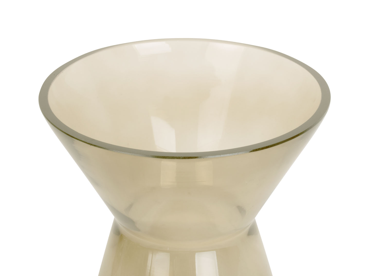 Skleněná váza Glow 22 cm M mechově zelená Present Time