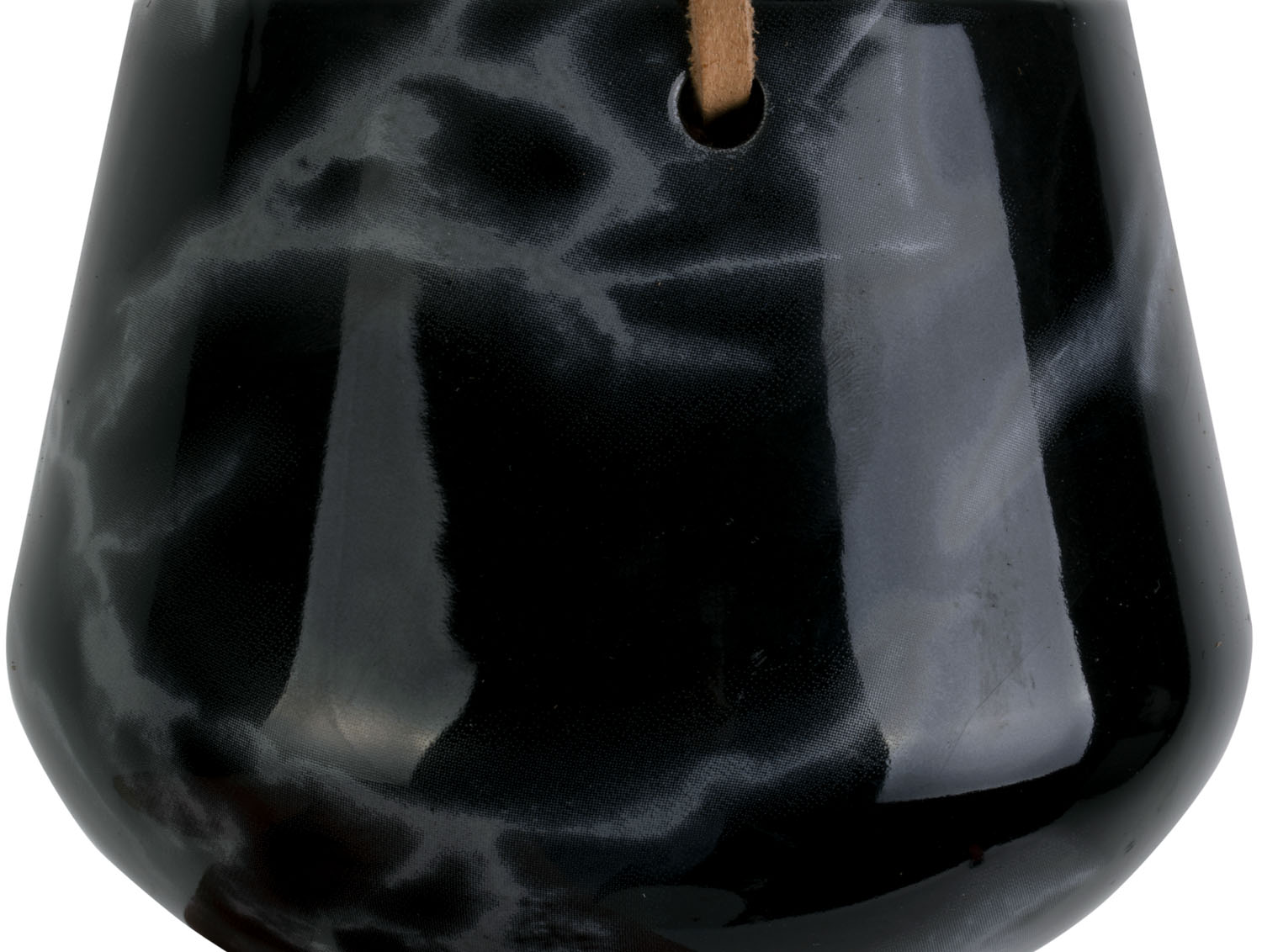 Závěsný květináč Skittle mramorový S černý Present Time