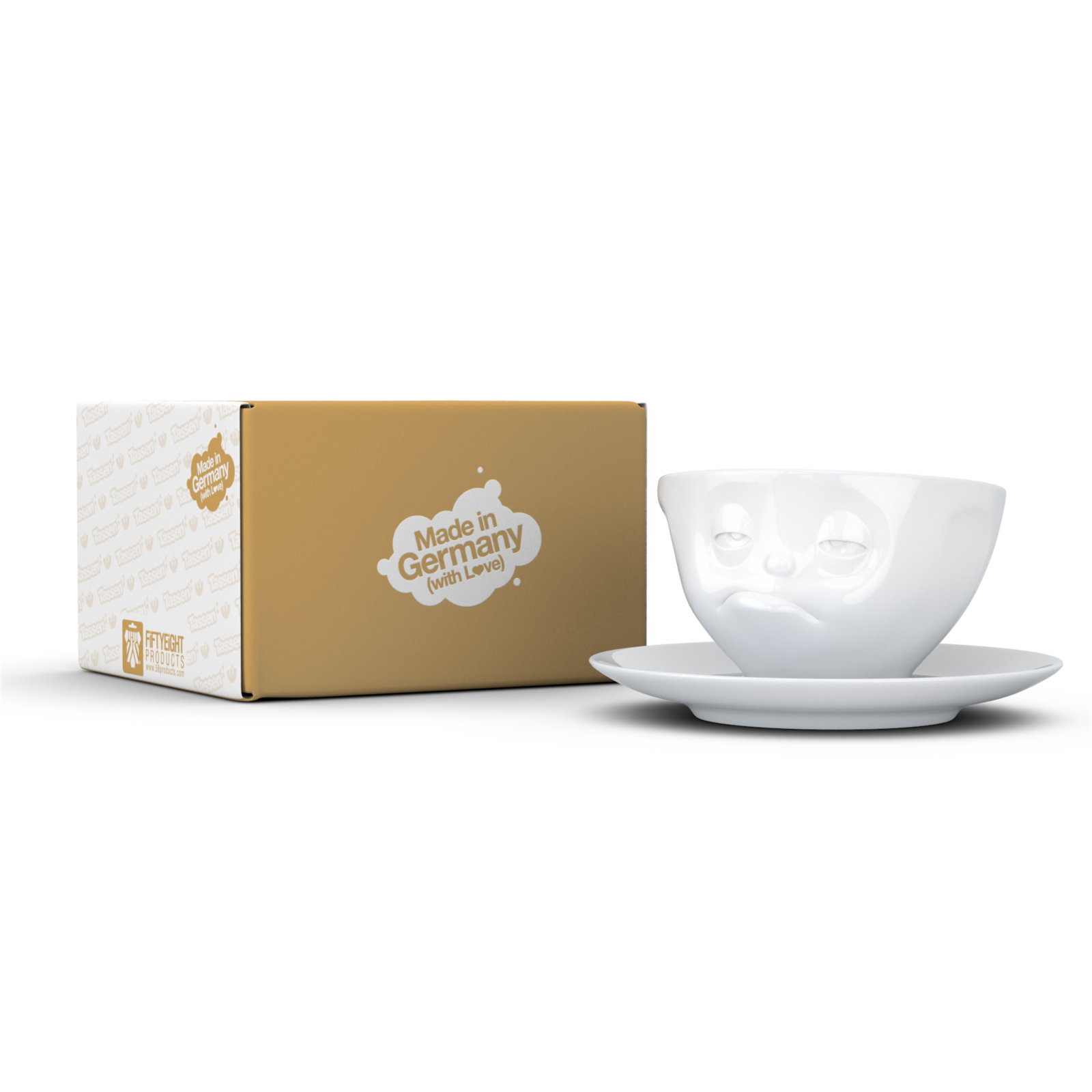 Podřimující šálek a podšálek na kávu, cappuccino, čaj 200 ml, 58products