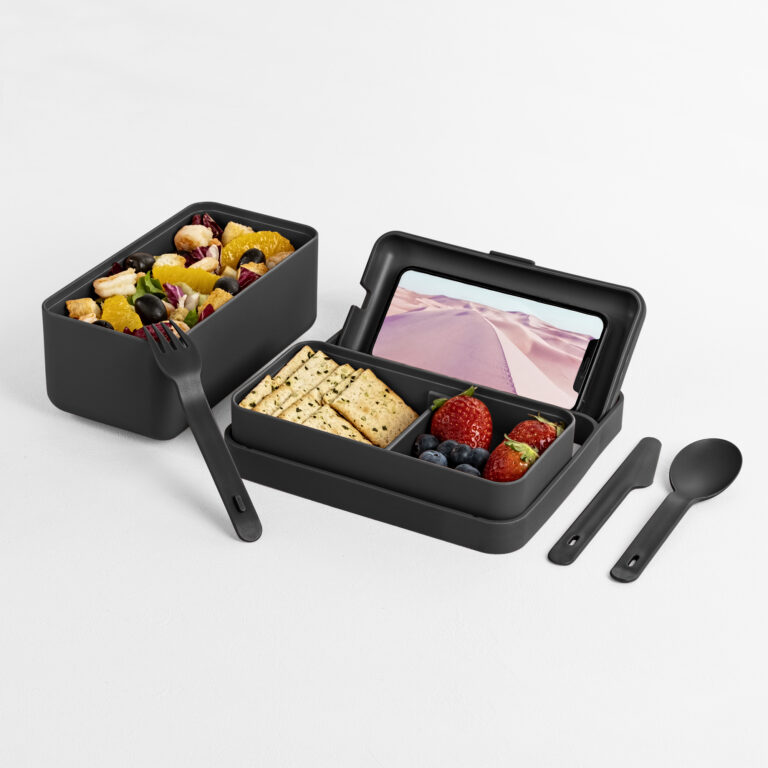 Box na obědy 2 patra BAULETTO černý Blim+