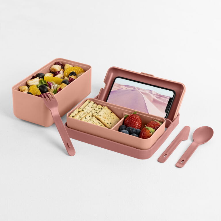 Box na obědy 2 patra BAULETTO růžový Blim+