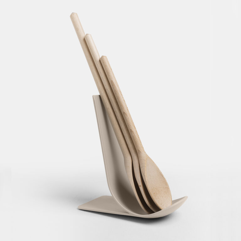 Odkladač na vařečky Stand hnědošedý Blim+