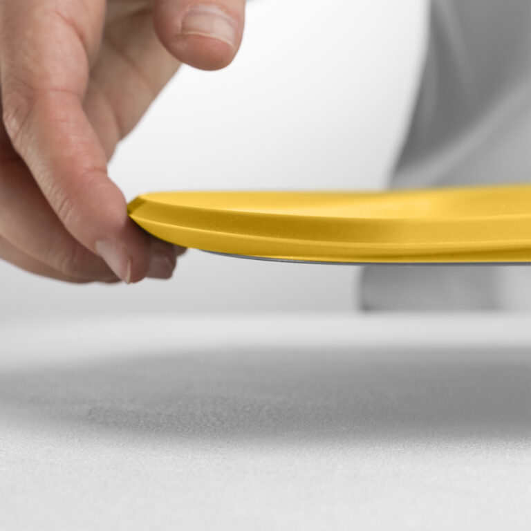 Prkénko s okrajem a protiskluzem 35cm Skateboard žluté Blim+