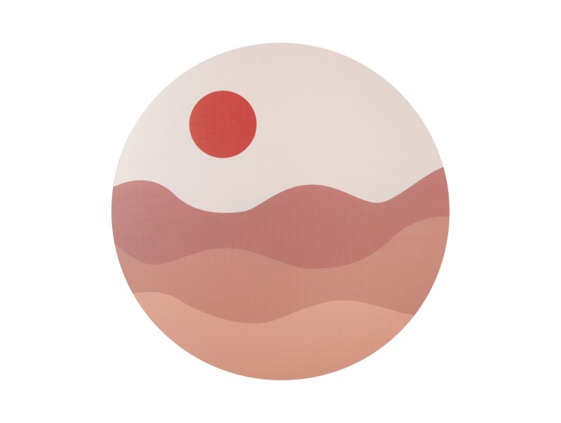 Obraz Sunset MDF pískově hnědá 40cm Present Time