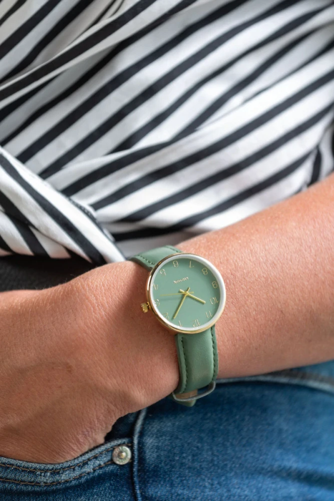 Hodinky Charm dámské zelené KARLSSON