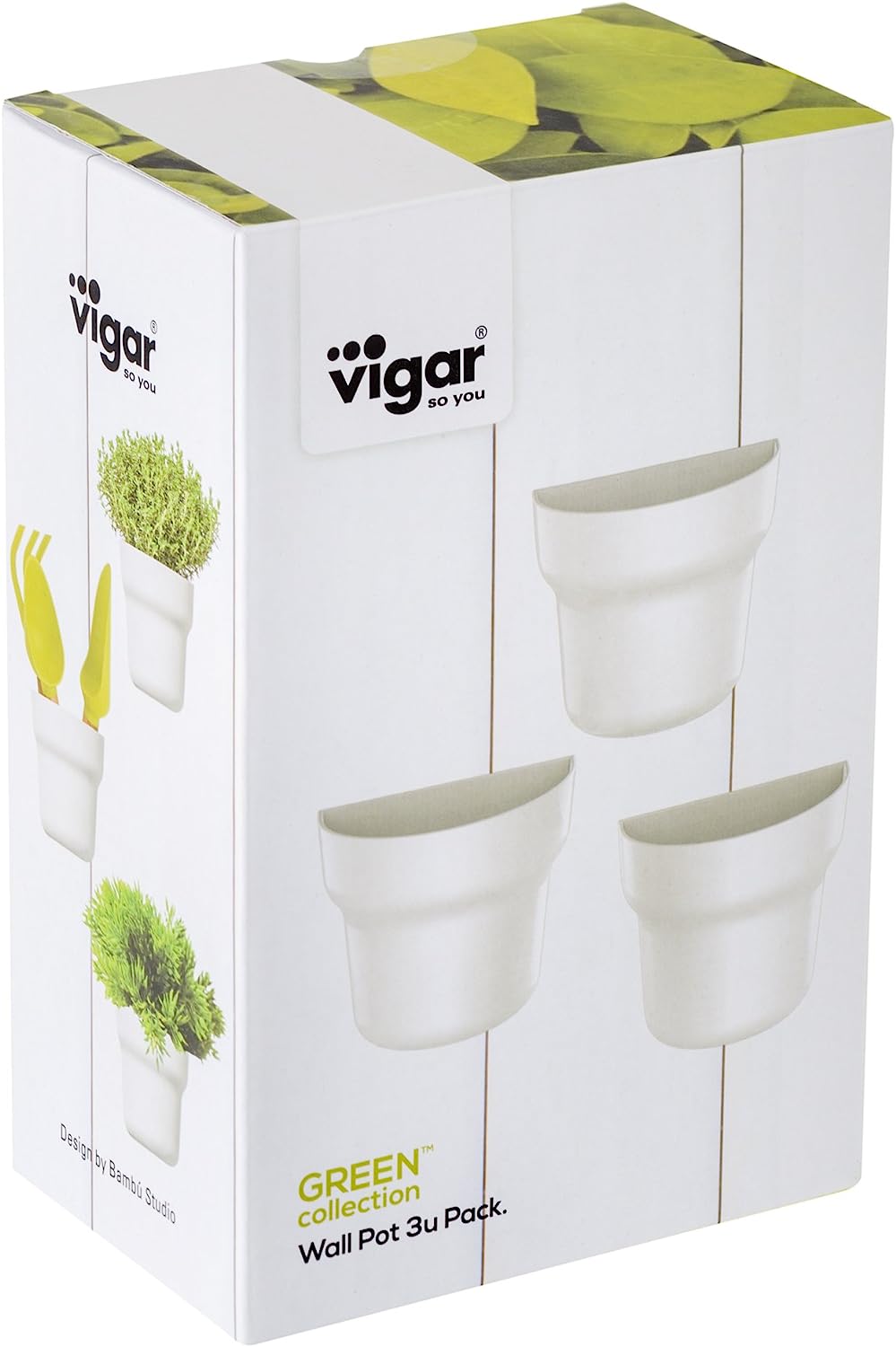 Sada 3 květináčů na zeď VIGAR