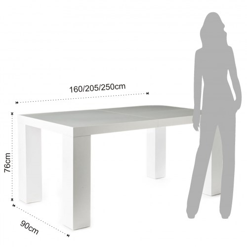 Rozkládací jídelní stůl IMPERIAL 160-250cm TOMASUCCI