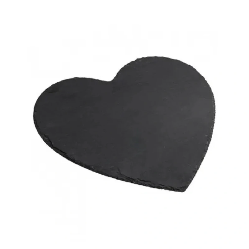 Talíř / prkénko z břidlice ve tvaru srdce 30cm BRANDANI