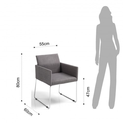 Židle EMMA GREY TOMASUCCI