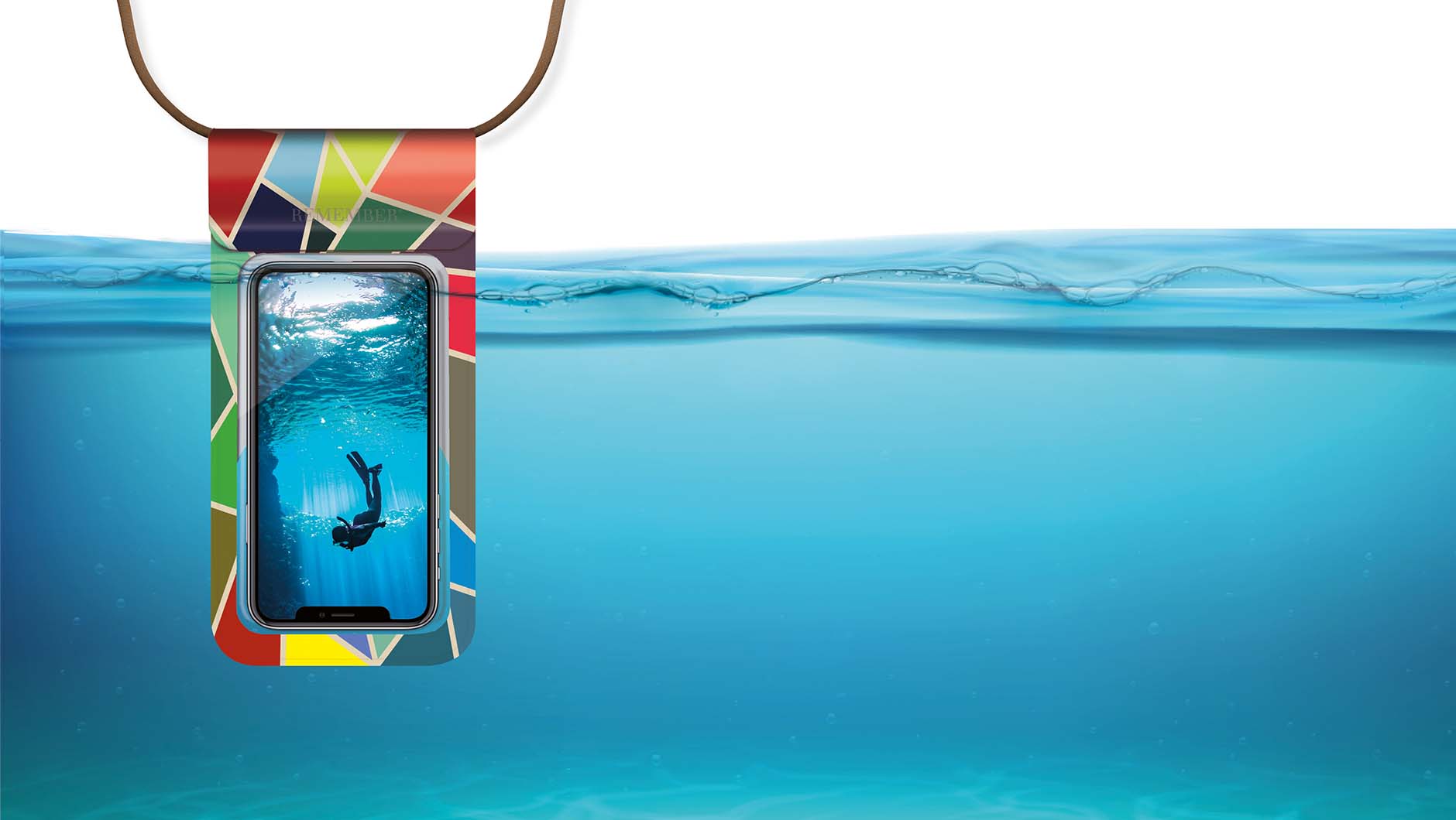 Obal na telefon voděodolný Terrazzo REMEMBER