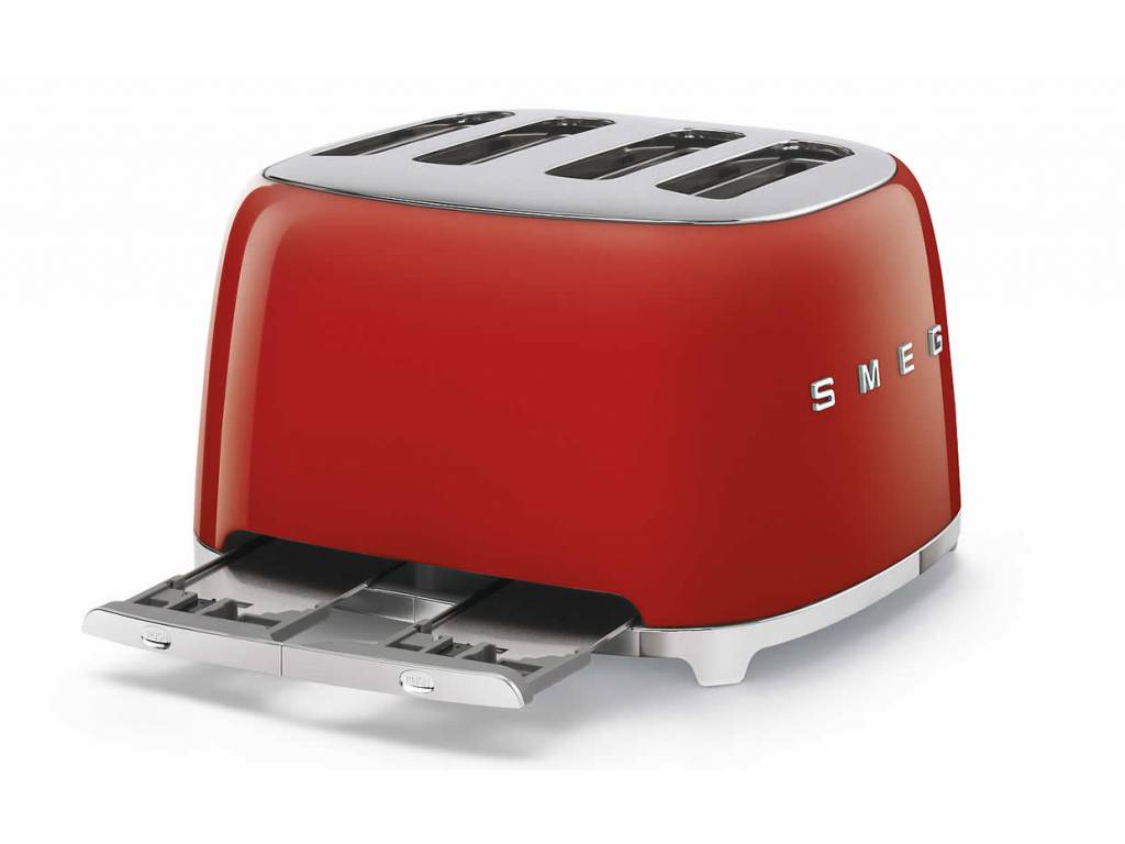 Toustovač / topinkovač P4 Smeg 50's Retro Style. červený 2000W