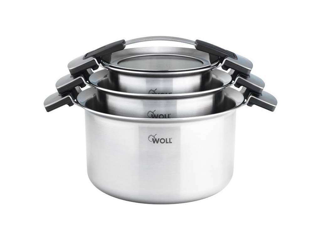 Sada 3 nerezových hrnců Woll Concept Pro Woll
