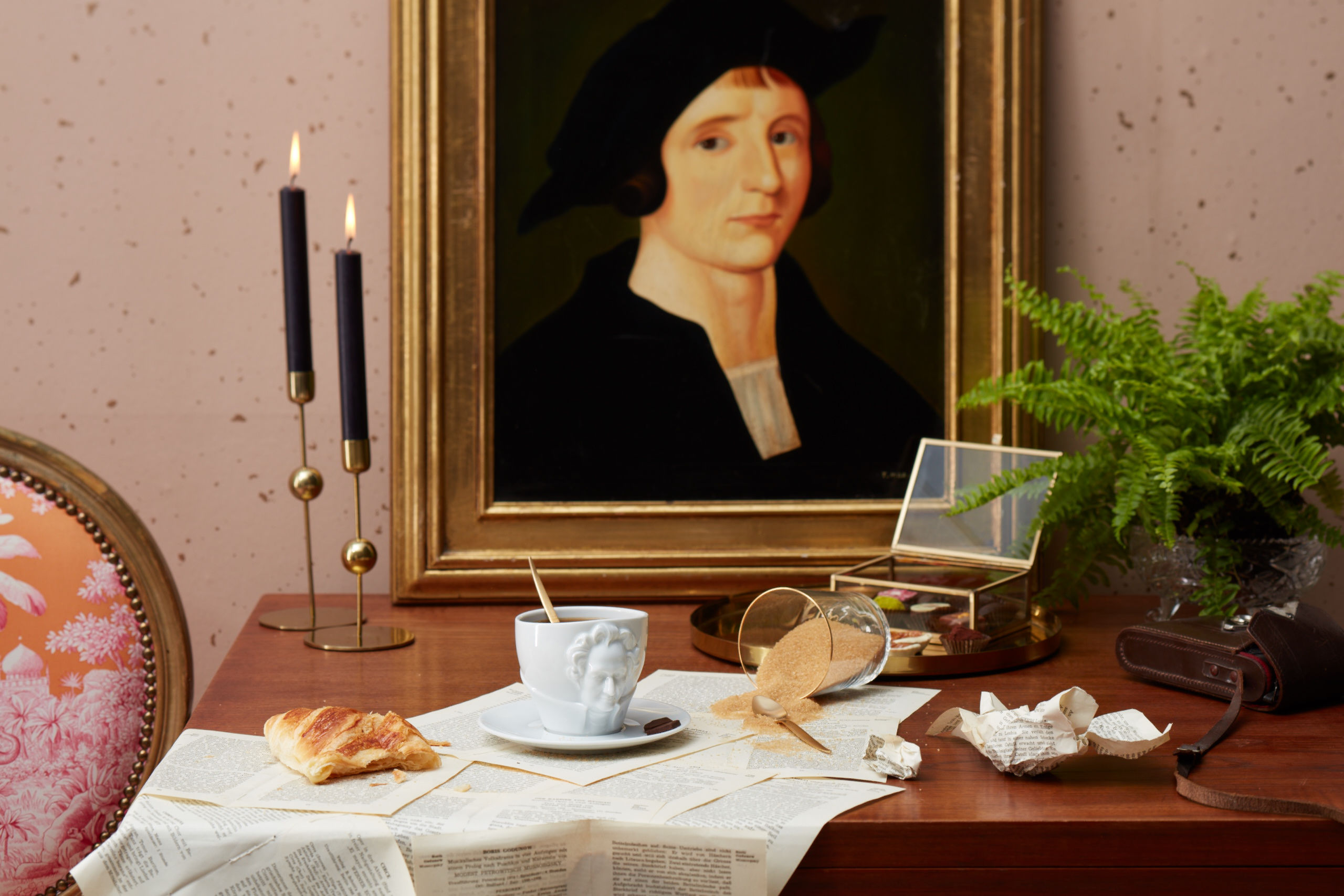 Johann Wolfgang von Goethe šálek a podšálek na kávu, cappuccino, čaj 260 ml, 58products