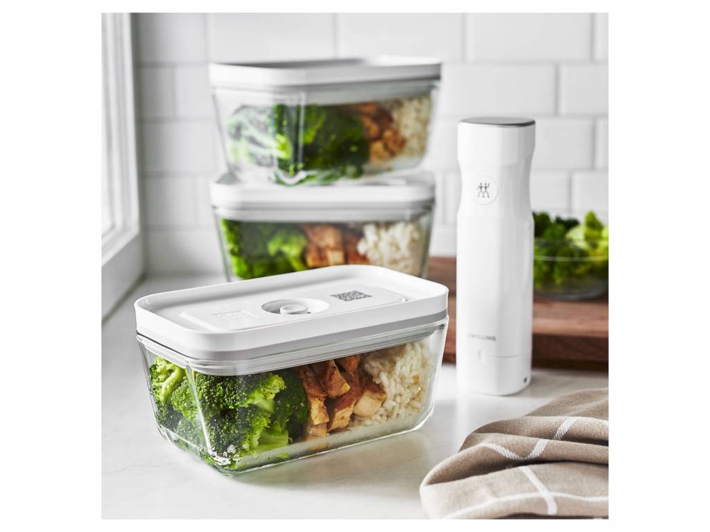 Vakuovací dóza Fresh & Save, skleněná, velikost M, 0,9 l ZWILLING