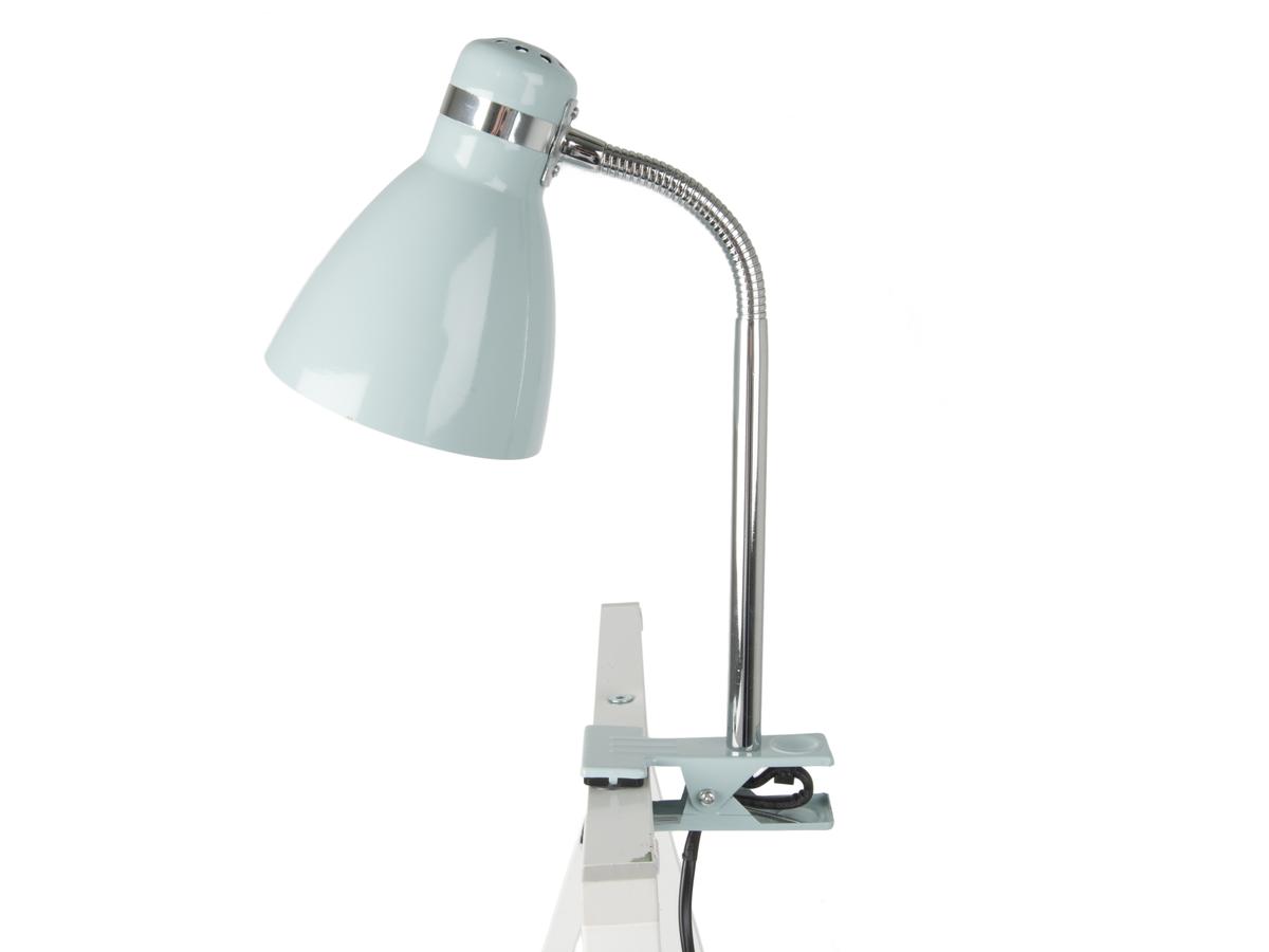 Stolní lampa s klipem Study zelenošedá MINT Leitmotiv