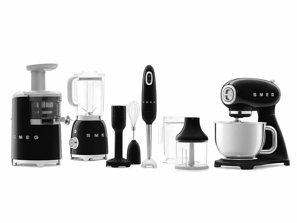 Kuchyňský robot Smeg Retro Style 50´s, černý