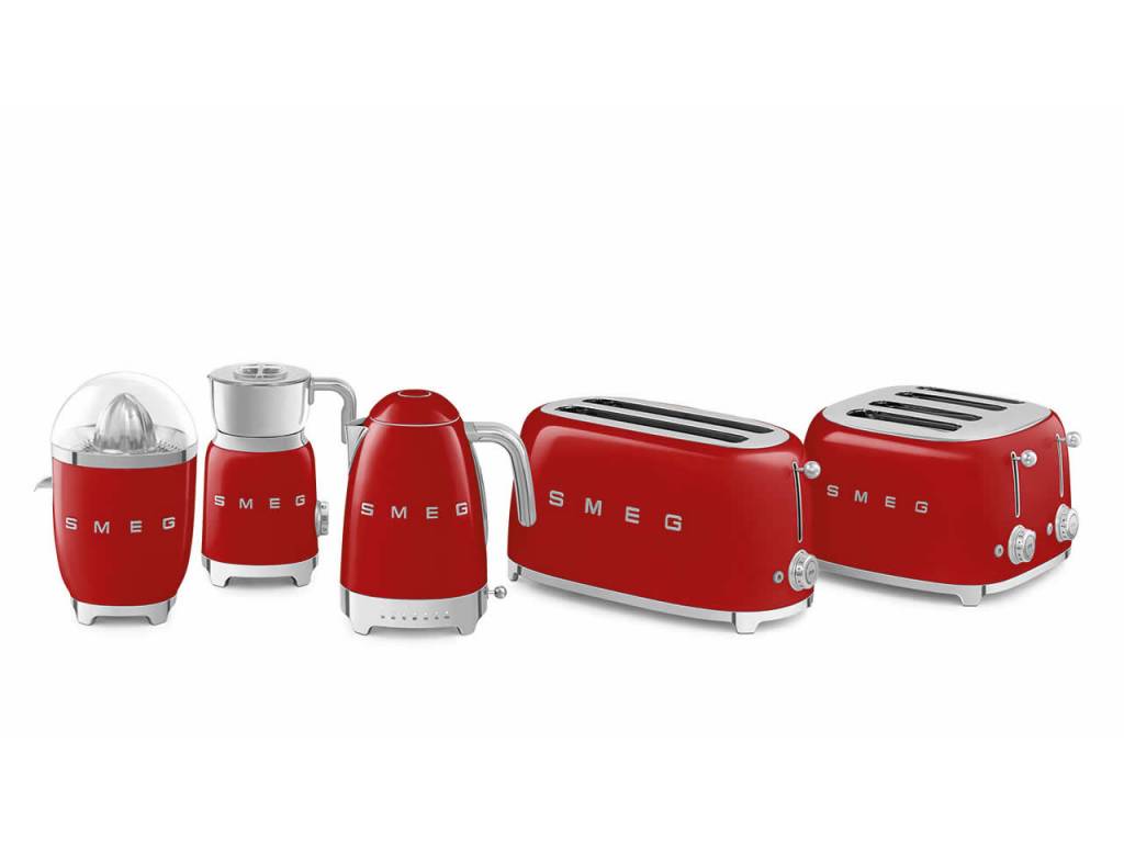 Toustovač / topinkovač P2x2 Smeg 50's Retro Style. červený 1500W