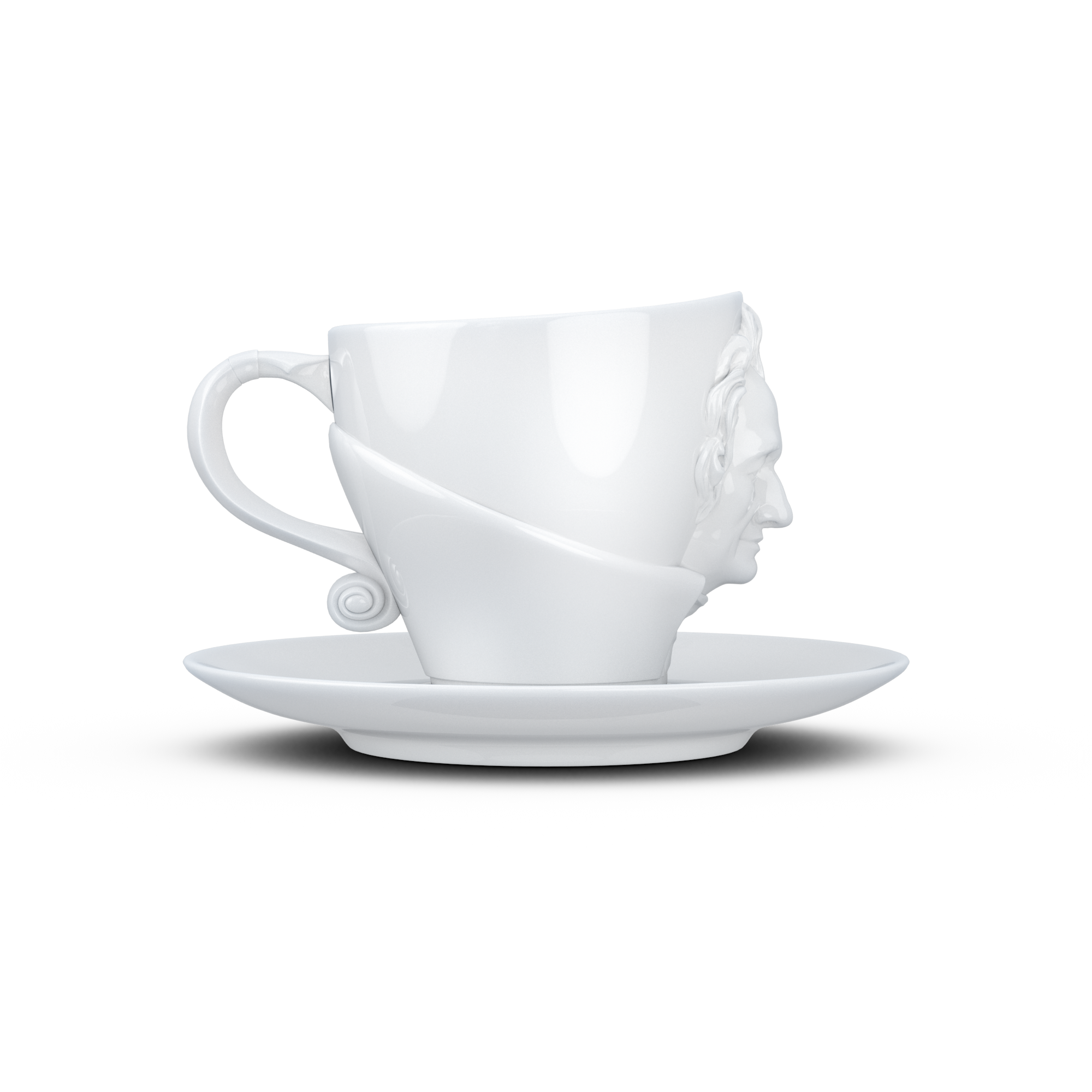 Johann Wolfgang von Goethe šálek a podšálek na kávu, cappuccino, čaj 260 ml, 58products