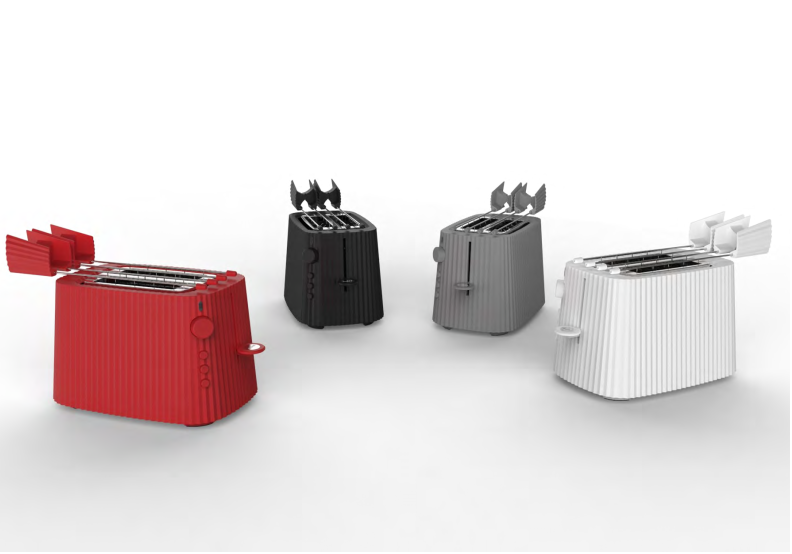 Toustovač / topinkovač Plissé červený Alessi