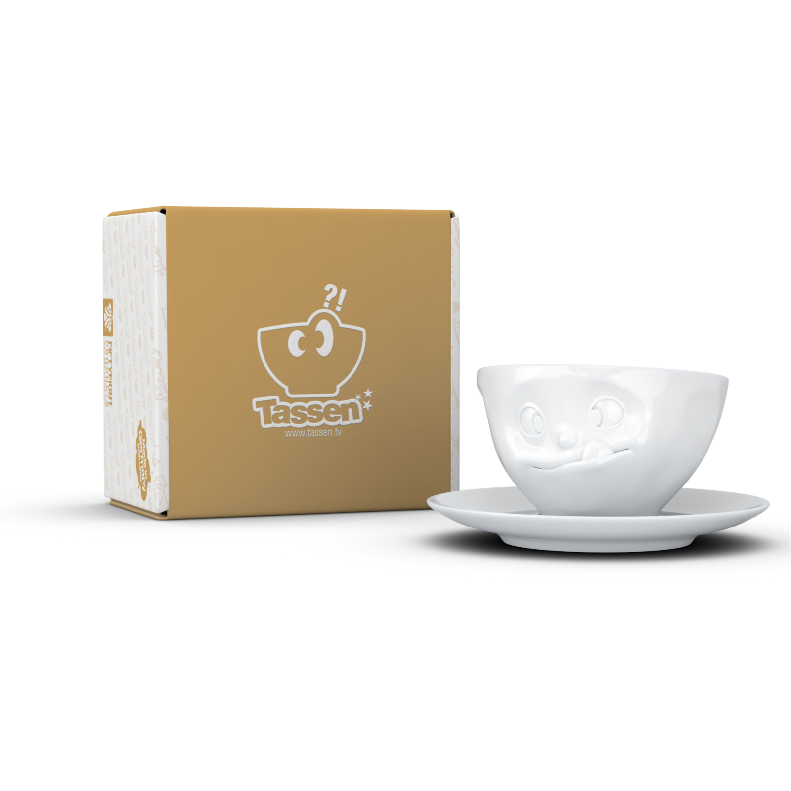 Mlsný šálek a podšálek na kávu, cappuccino, čaj 200 ml, 58products