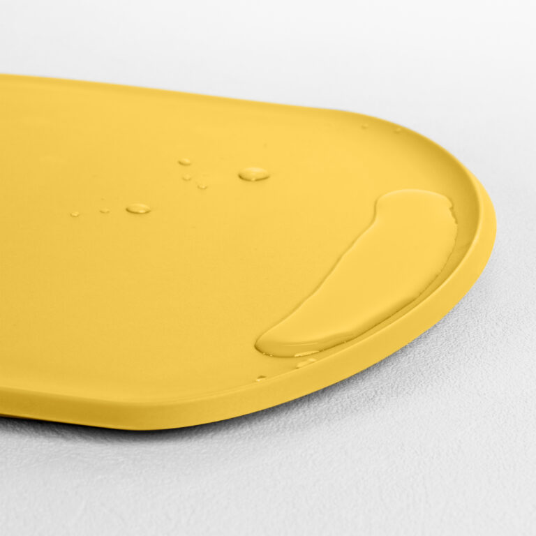 Prkénko s okrajem a protiskluzem 35cm Skateboard žluté Blim+