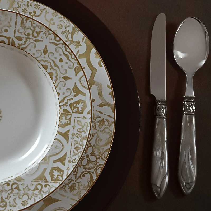 Jídelní 18-ti dílná sada talířů Excalibur BRANDANI