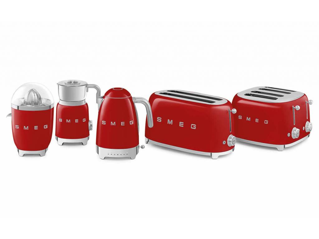 Toustovač / topinkovač P4 Smeg 50's Retro Style. červený 2000W