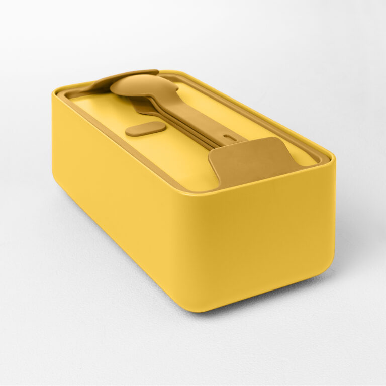 Box na obědy 2 patra BAULETTO žlutý Blim+