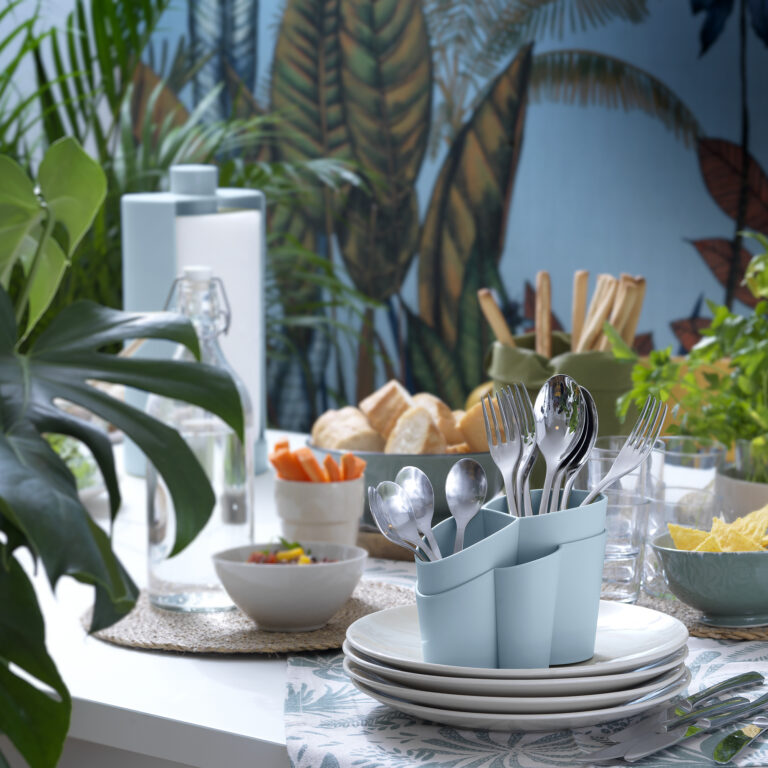 Odkapávač na příbory Gocciolo modrý Blim+