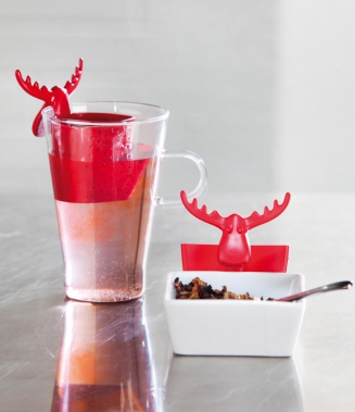 KOZIOL RUDOLF sítko na sypaný čaj černé KOZIOL