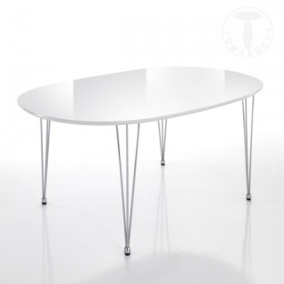 Rozkládací jídelní stůl oválný ELEGANT 170-270cm TOMASUCCI