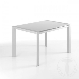 Rozkládací jídelní stůl VALLA WHITE 122-182cm TOMASUCCI