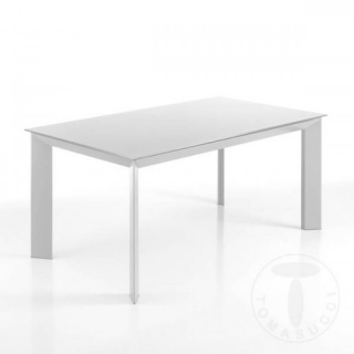 Rozkládací jídelní stůl BLADE 160-220cm WHITE TOMASUCCI