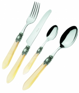 Příbory OXFORD old silverplated sada 24 Ks chrom Bugatti Casa