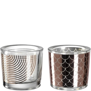 Svícen set 2ks CAMMINATA 6 cm měděná Leonardo