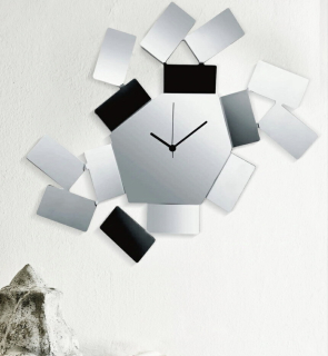 Hodiny La Stanza dello Scirocco 46cm nerez,Mario Trimarchi  Alessi