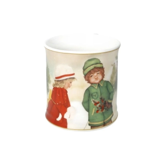 Hrnek na čaj Děti na sáňkách 350ml Cuccioli Brandani