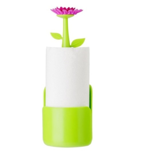Držák, stojan na kuchyňské papírové utěrky, toaletní papír FLOWER POWER VIGAR