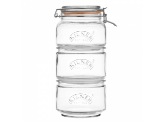 Set stohovatelných sklenic Kilner