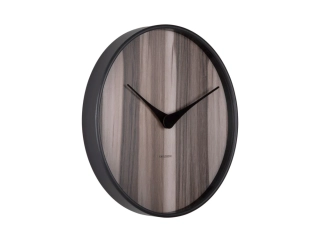 Nástěnné hodiny Wood Melange 40cm tmavé dřevo KARLSSON