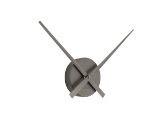 Nástěnné hodiny Little Big Time Mini tmavě šedá metalická 41cm Karlsson