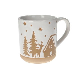 Hrnek na čaj, kakao... s vánočním motivem Chaloupka GingerBread 350ml BRANDANI