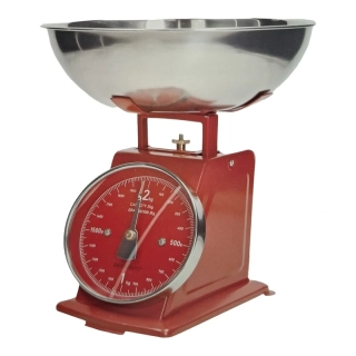 Kuchyňská váha 2 kg Tortora červená BRANDANI