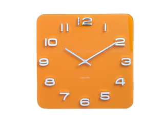 Nástěnné hodiny Vintage 35 cm žluté Karlsson *