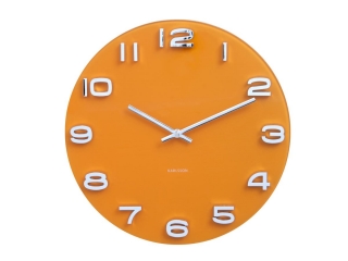 Nástěnné kulaté hodiny Vintage 35 cm žluté Karlsson *